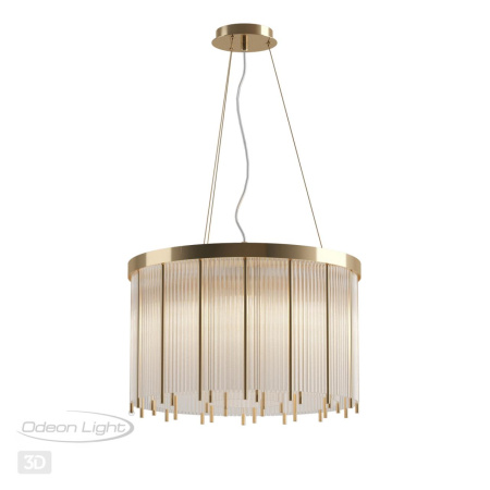 Люстра E14 7*40W YORK золото/металл/стекло ODEON LIGHT