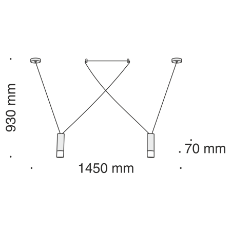 Подвесной светильник 2*G9 6Вт Черный IP20 Davida MOD035PL-02B Technical