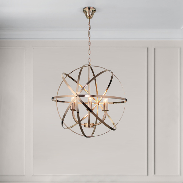 Подвесная люстра 6*E14 40Вт золотой IP20 Santi (60139/6 золото) Eurosvet