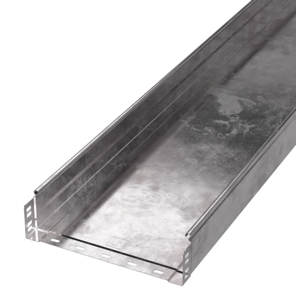 Лоток неперфорированный Стандарт 300х80х3000 (1,0 мм) (6 м/уп) Промрукав