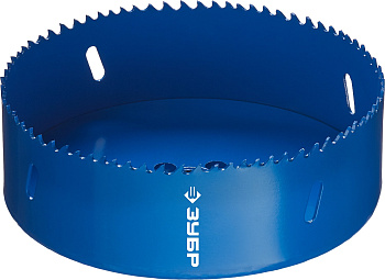 133мм, коронка биметаллическая, быстрорежущая сталь ЗУБР