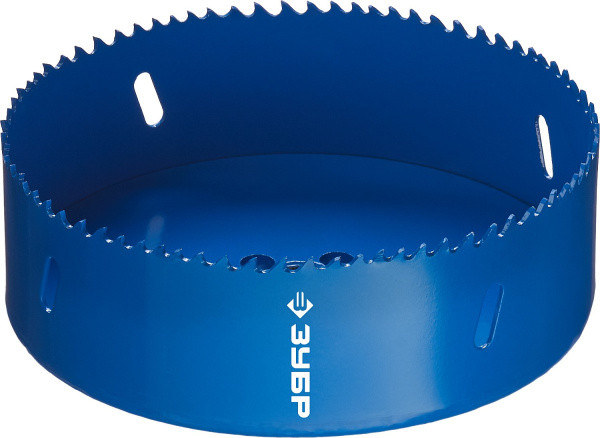 133мм, коронка биметаллическая, быстрорежущая сталь ЗУБР