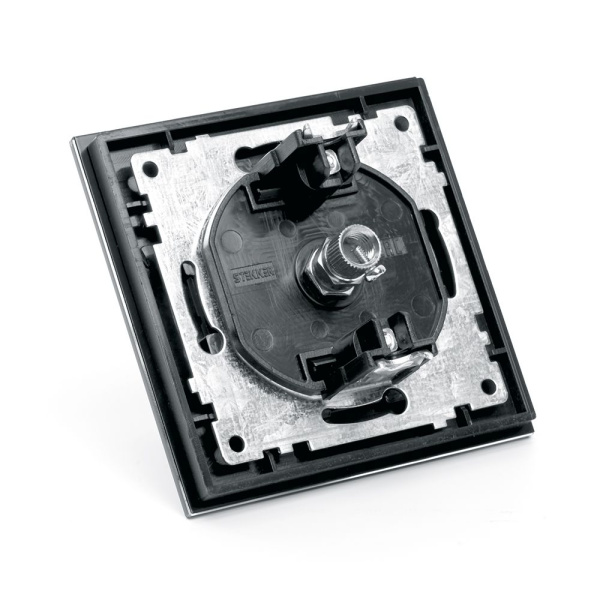Розетка телевизионная 1-местная, STEKKER, GLS00-7008-05, 75 Ом, 5-862МГц, серия Катрин, черный