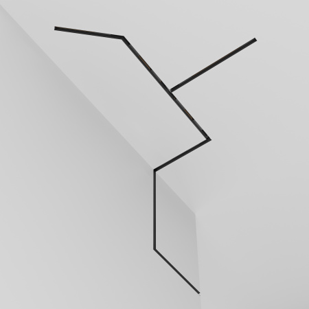 Шинопровод встраиваемый 3000мм Черный Magnetic track system Exility TRX034-423B Technical