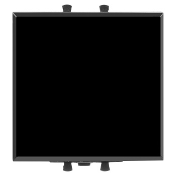 Переключатель одноклавишный модульный, "Avanti", "Черный квадрат", 2 модуля DKC