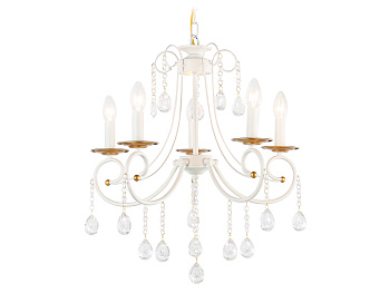 Светильник подвесной TR4916/5 WH/GD белый/золото E14/5 max 40W D550*860 Ambrella Light