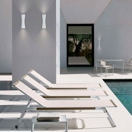 Уличный настенный светодиодный светильник 8Вт 4200К белый IP54 Tube double (a044303) Elektrostandard