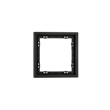 Рамка пластиковая Voltum S70 на 1 пост, (черный матовый)