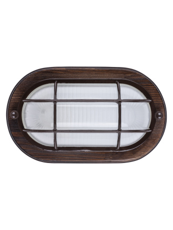 Светильник НПБ1402 венге овал с реш. 60Вт IP54 TDM