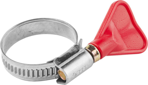 Хомуты Бабочка, нерж. сталь, накатная лента 9 мм, 20-32 мм, 2 шт, Профессионал ЗУБР