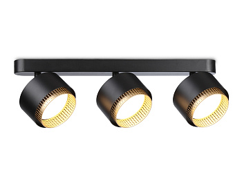Светильник накладной TN71295/3 BK/GD черный/золото GX53/3 max 12W 400*95*137 Ambrella Light