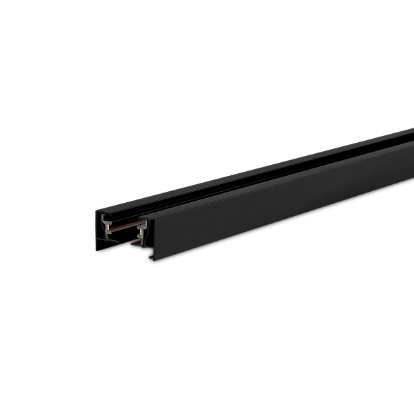 Donel Однофазный алюминиевый шинопровод накладной/подвесной, 2080хх34х19,2 мм, черный, в комплекте с адаптером и заглушкой, серия: DN01