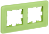 BRITE Рамка 2-мест. РУ-2-2-Бр стекло эко грин RE IEK