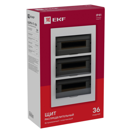 Щит распред, встраиваемый ЩРВ-П-36 IP41 PROxima EKF