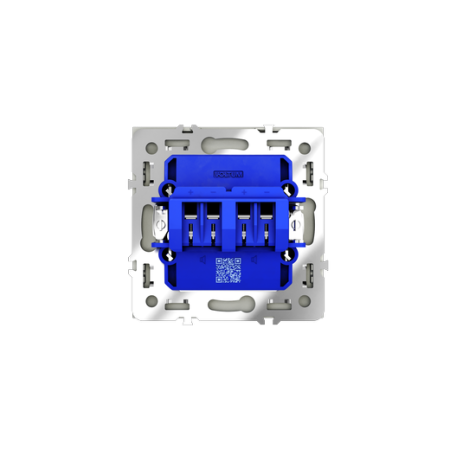 Розетка акустическая встраиваемая Voltum S70 4-местная, (сталь)