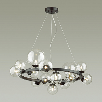 Люстра G9 14*40W TOVI черный/прозрачный ODEON LIGHT