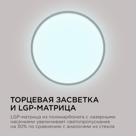 18-134 Светильник светодиодный, накладной, SPIN, 28Вт, 230В/50Гц, 2800лм, 6500К, IP40, ø300х25, круг, черный, монтажная платформа в комплекте Apeyron