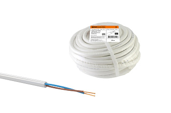 Провод ПВС 2х6 ГОСТ (20м), белый TDM