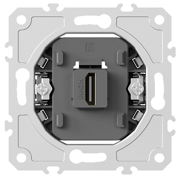 Donel механизм HDMI 2.0a, черный, разъем Type A 180° 4K Full HD @ 60 Hz 3D, HDR, серия DB