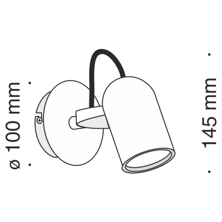 Светильник спот 1*GU10 50Вт Никель IP20 Alcor SP311-CW-01-N Technical