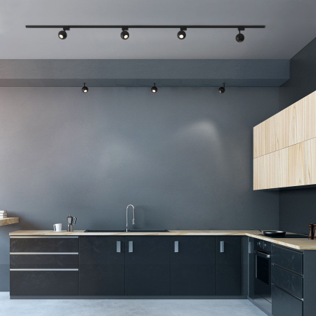 Встраиваемый светодиодный светильник черный 8Вт 4200К черный IP20 (a053735) Elektrostandard