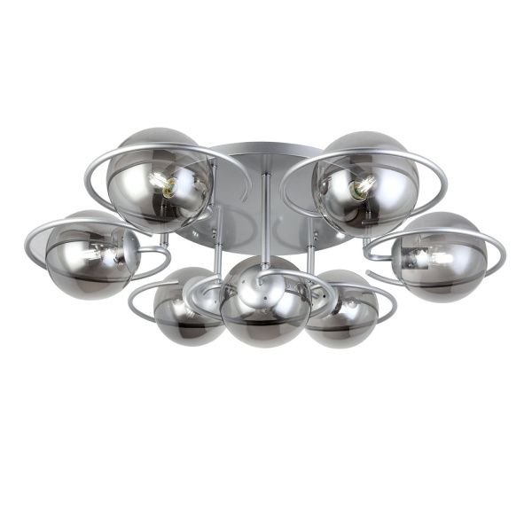 Люстра потолочная Серебристый/Дымчатый E27 7*60Вт SL418.172.07 EVOLUCE