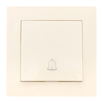 Валенсия кнопка звонка 10А кремовая PROxima EKF