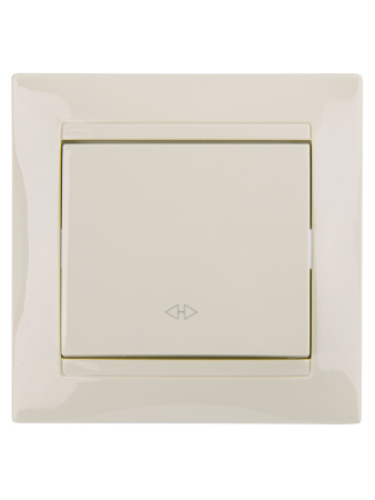 Перекрестный выключатель 1-кл. 10А сл. кость "Лама" TDM