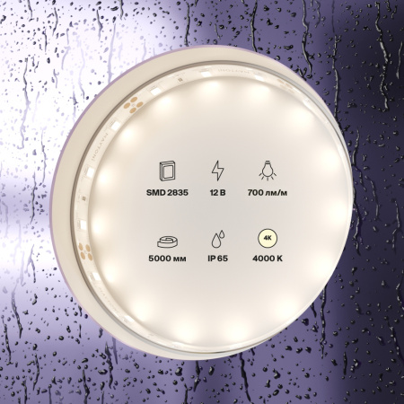 Лента светодиодная 12В 2835 7,2Вт/м 60LED/м 4000K 5м IP65 Technical Maytoni