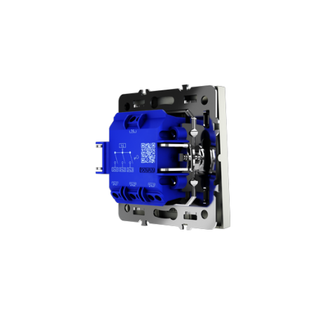 Выключатель встраиваемый Voltum S70 трехклавишный 10А, (сталь)