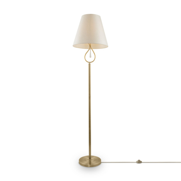 Торшер 1*E27 60Вт Латунь IP20 Madeline FR2019FL-01BS Freya