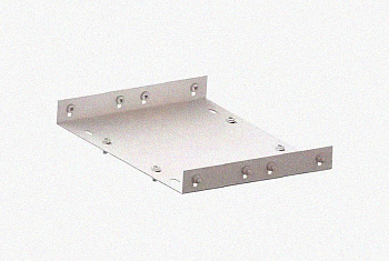 Соединитель лотковый замковый СЛЗ-400х50х1,0 УТ1,5, оцинкованный лист, S1,0