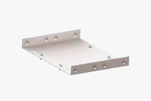 Соединитель лотковый замковый СЛЗ-400х50х1,0 УТ1,5, оцинкованный лист, S1,0