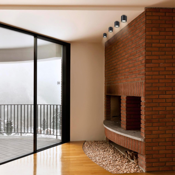 Св-к накл.IP20 LED 4000K 10W 200-260V RECTE черный NOVOTECH