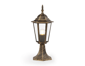 Светильник уличный ландшафтный ST2025 GD/BK/CL золото/черный/прозрачный IP54 E27 max 40W D150*400 Ambrella Light