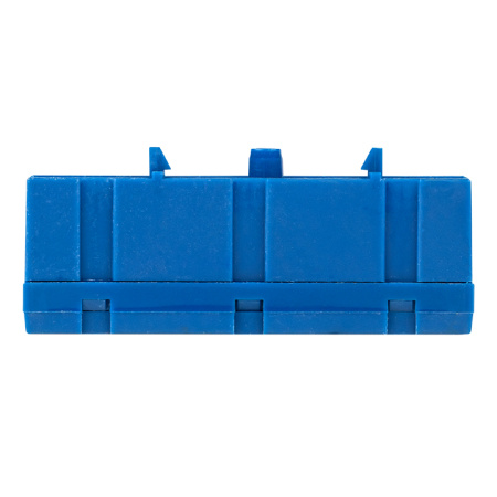 Шина "0" N (6х9мм) 10 отверстий латунь синий изолированный корпус на DIN-рейку PROxima EKF