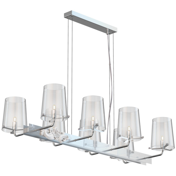 Подвесной светильник 8*G9 28Вт Хром IP20 Landmark MOD040PL-08CH Maytoni