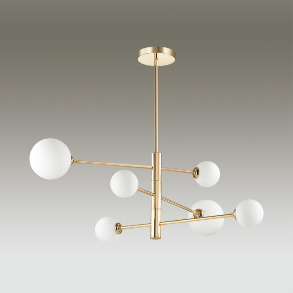 Люстра на штанге G9 6*40W 220V ESTELLE золотой LUMION