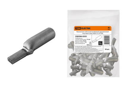 Наконечник кабельный штифтовой алюминиевый под опрессовку НША 35-20 TDM