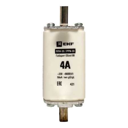 Плавкая вставка ППН-33 160/ 4А габарит 00 PROxima EKF