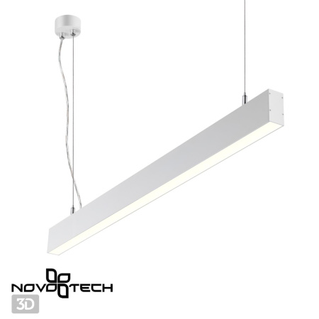Св-к подвесной св/д IP20 LED 4000K 30W вниз + 12W вверх 220V ITER белый NOVOTECH