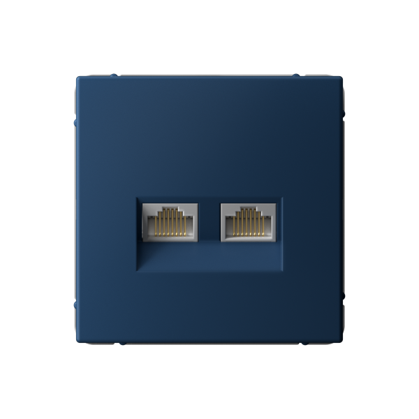 ARTGALLERY РОЗЕТКА двойная компьютерная RJ45+RJ45, кат.6А, механизм, АКВАМАРИН Systeme Electric