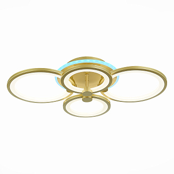 Светильник потолочный Золотистый/Белый LED 1*100Вт RGB 8Вт 3000-6000К SLE200322-04RGB EVOLED