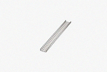 Лоток замковый перфорированный ЛМЗ 80х80х3000 УХЛ1, оцинкованный лист, S1,0