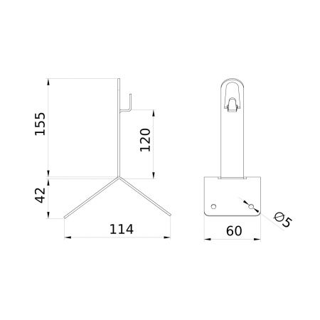 Угловой коньковый зажим, 150 мм DKC