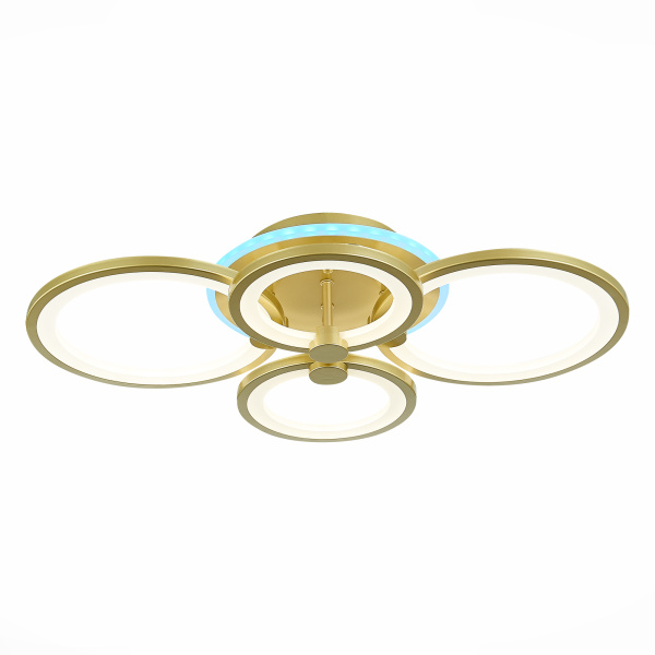 Светильник потолочный Золотистый/Белый LED 1*100Вт RGB 8Вт 3000-6000К SLE200322-04RGB EVOLED