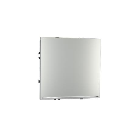 Проходной переключатель встраиваемый Voltum S70 одноклавишный с подсветкой 10А, (сталь)