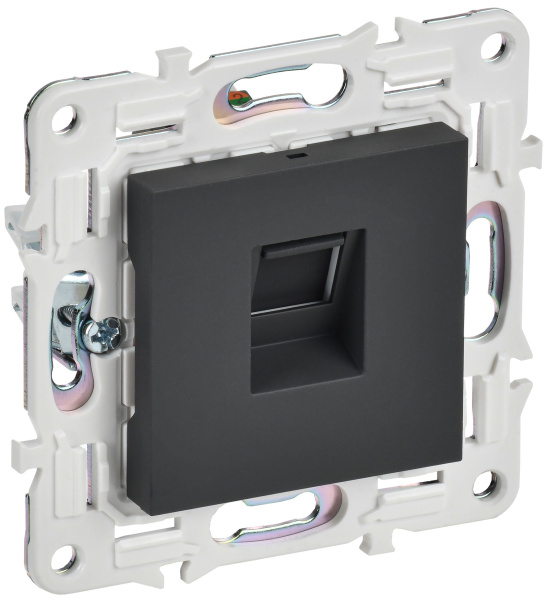 SKANDY Розетка компьютерная RJ45 кат.6 SK-K02G графит IEK