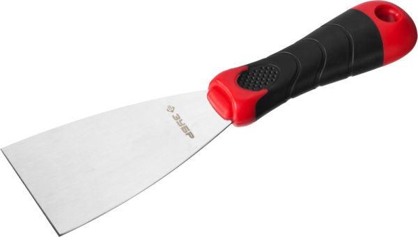 Шпатель "Мастер", профилированное нержавеющее полотно, 2к ручка, 60мм ЗУБР