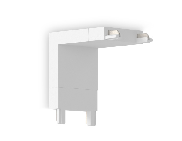 Коннектор угловой внутренний для накладного шинопровода Magnetic Ultra Slim GV1103 WH белый IP20 48V 26*26*26 Ambrella Light
